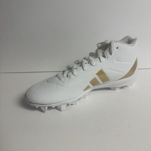 adidas Men\'s Adizero Impact 2 Football Cleats White Size 13 M